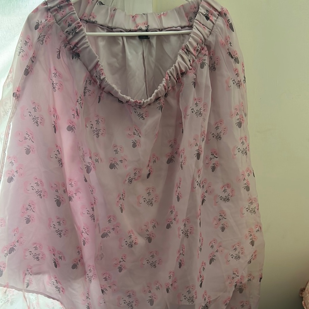 SHEIN Asymmetrical Pink Ruffled Skirt